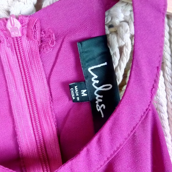 Lulus | ‘I Spy’ Magenta Cut-Out Maxi Dress - Picture 6 of 7